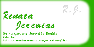 renata jeremias business card