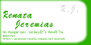 renata jeremias business card